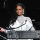 Rihanna speaks onstage during her 4th Annual Diamond Ball benefitting The Clara Lionel Foundation on September 13, 2018 in New York City.